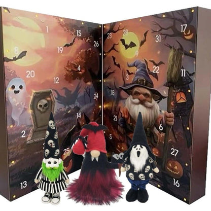 Calendrier de l'Avent d'Halloween avec Lutins Surprise – Décoration de Maison Amusante et Festive pour Halloween