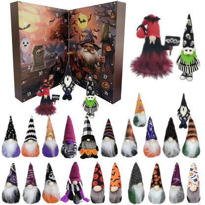 Calendrier de l'Avent d'Halloween avec Lutins Surprise – Décoration de Maison Amusante et Festive pour Halloween