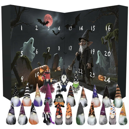 Calendrier de l'Avent d'Halloween avec Lutins Surprise – Décoration de Maison Amusante et Festive pour Halloween