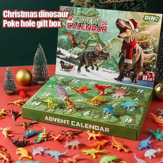 Dinosaur Advent Calendar 24 Days for Children - Festive Toys and Christmas Decoration