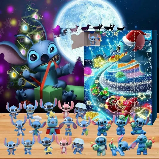 Resin Advent Calendar with Christmas Dolls – 24-Day Countdown