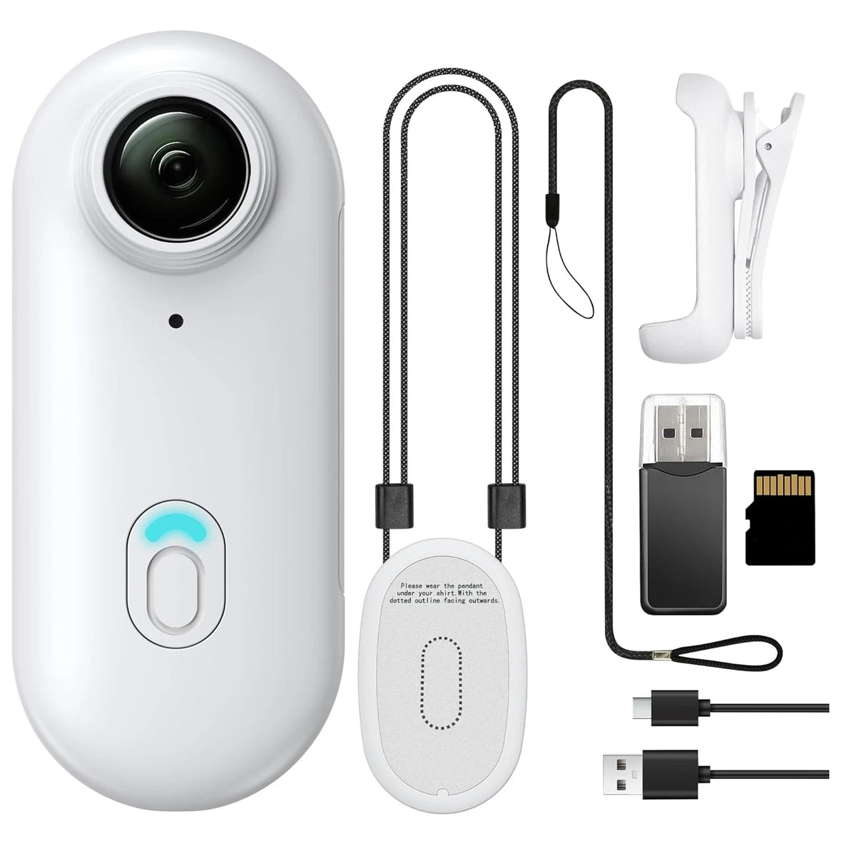Mini caméra d'action WiFi 1080P portable – Enregistreur vidéo pour enfants, fonctionnement mains libres
