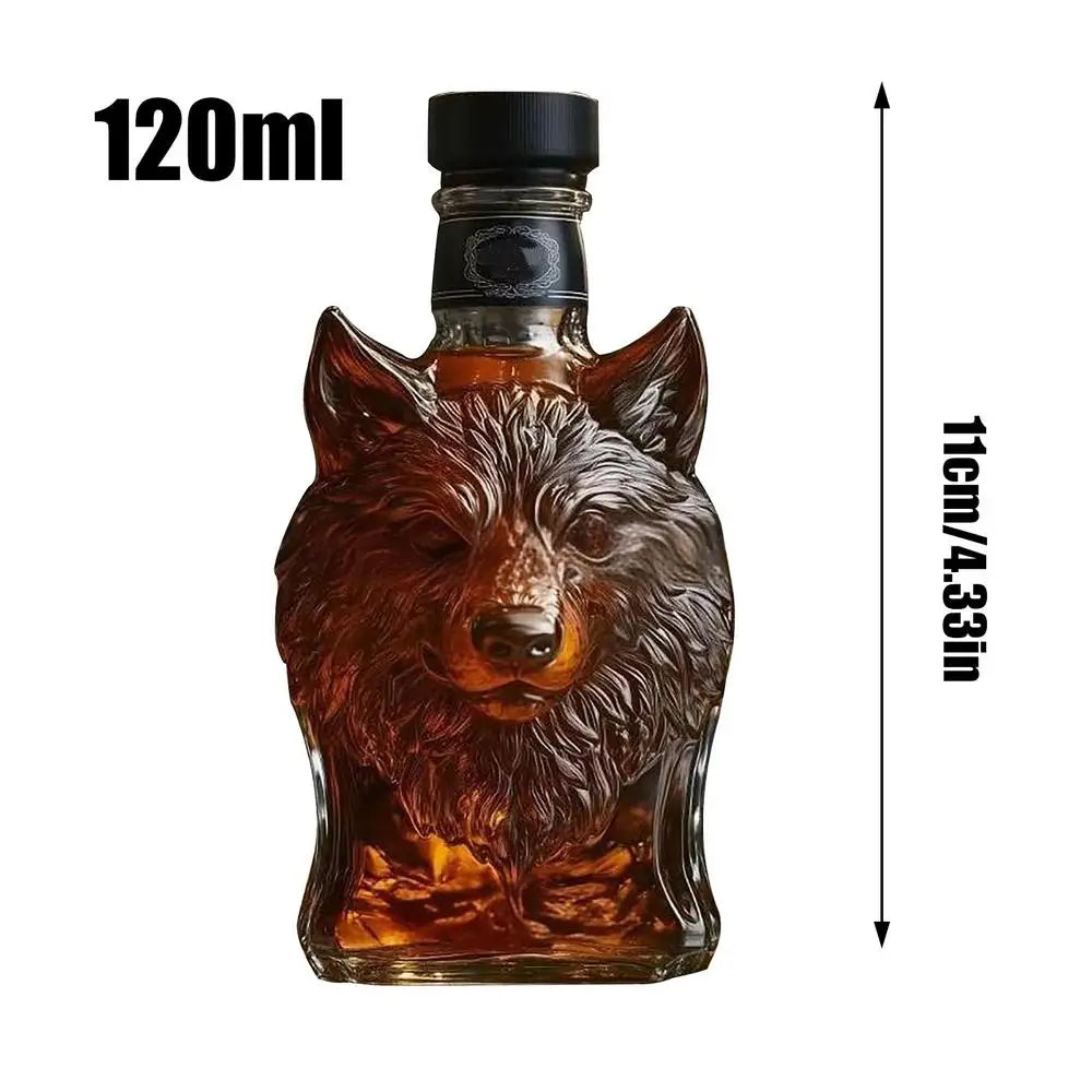 Glass Whisky Carafe with Animal Design – Elegant and Durable for Interior Decoration