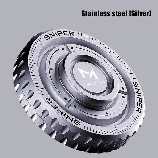 3-in-1 Metal Push Card – Compact Anti-Stress Tool with Hand Roller and Coin