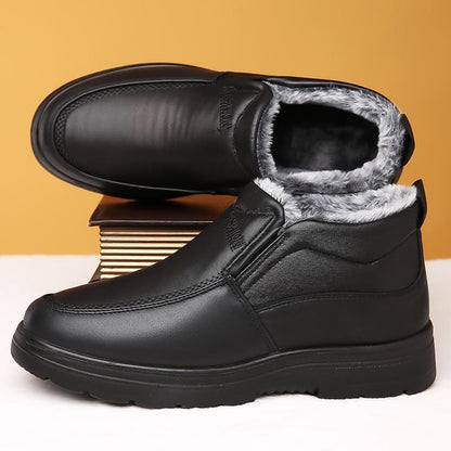 Chaussures étanches pour homme à enfiler avec doublure en polaire et semelle antidérapante – Confort et élégance