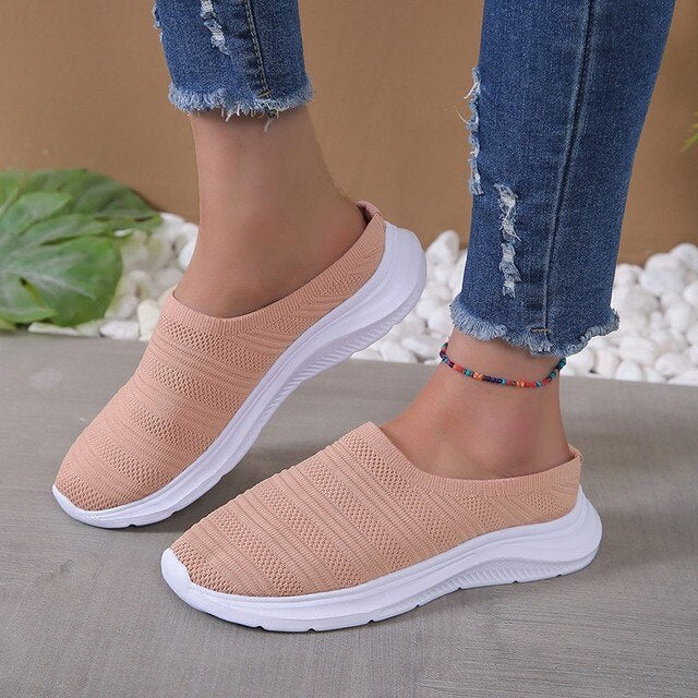 Chaussures orthopédiques d'été respirantes à enfiler avec semelle rembourrée antidérapante