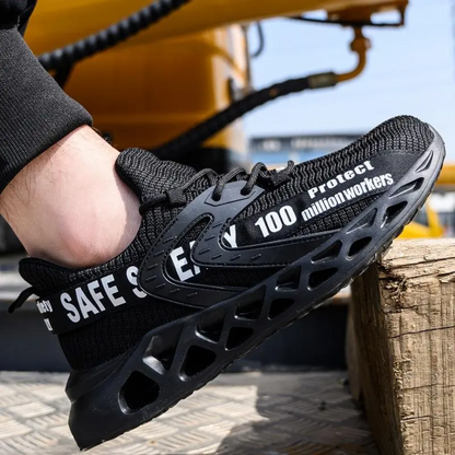 Lightweight safety shoes with steel toe cap and Kevlar sole – Optimal comfort and protection