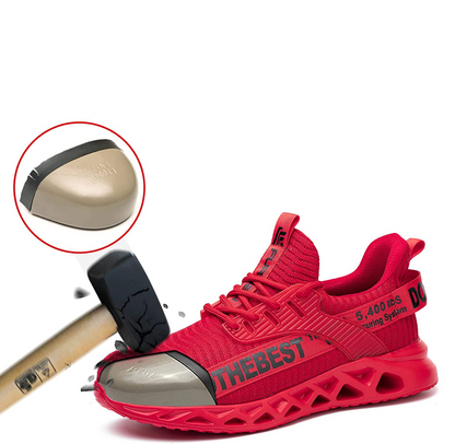 Lightweight safety shoes with steel toe cap and Kevlar sole – Optimal comfort and protection