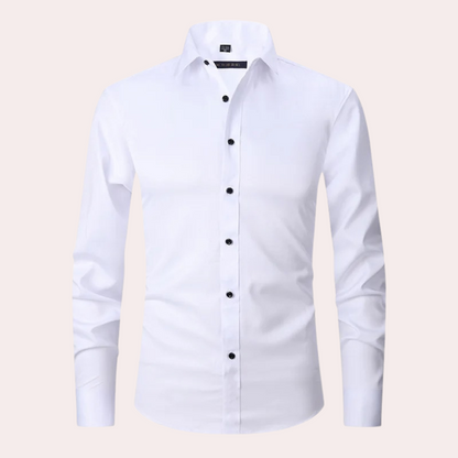Chemise extensible pour homme en tissu respirant et infroissable – Plusieurs couleurs