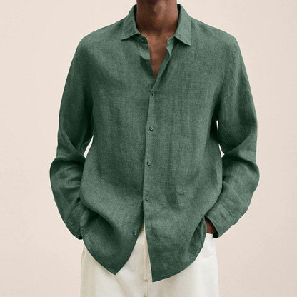 Chemise en lin respirante pour homme – Élégante et confortable pour toutes les occasions