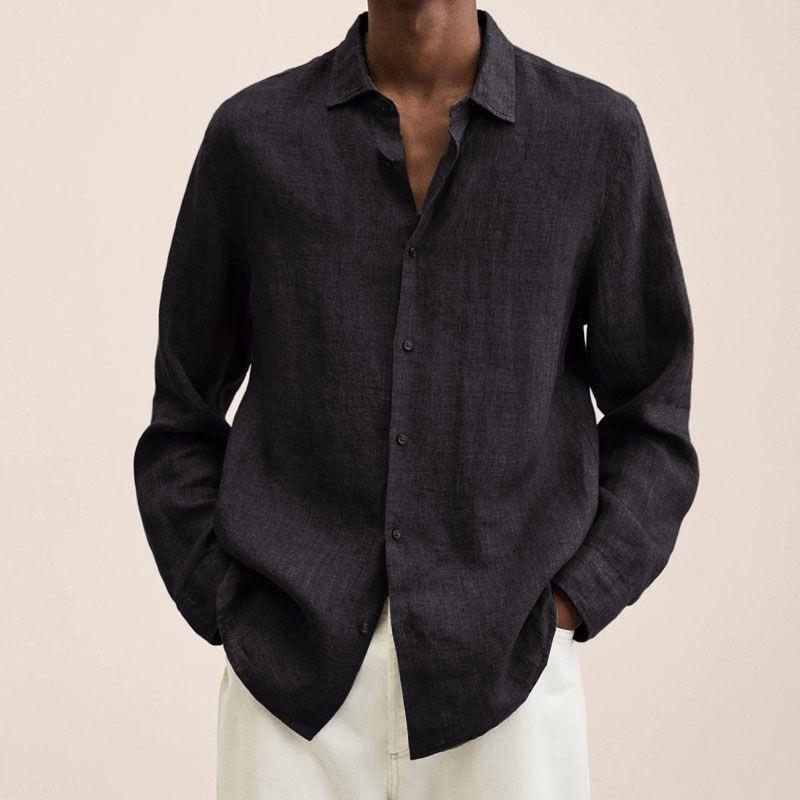 Chemise en lin respirante pour homme – Élégante et confortable pour toutes les occasions