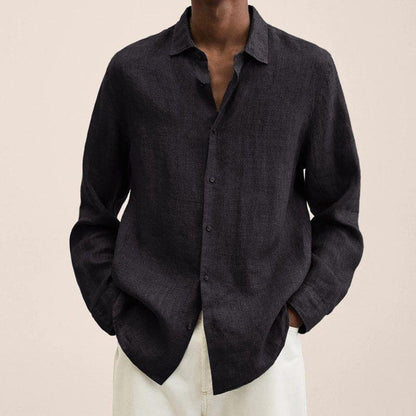 Chemise en lin respirante pour homme – Élégante et confortable pour toutes les occasions