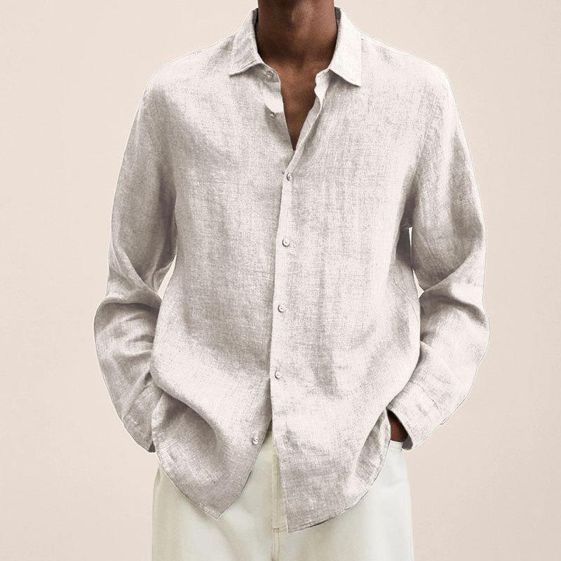 Chemise en lin respirante pour homme – Élégante et confortable pour toutes les occasions