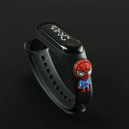 Montre sportive pour enfants à DEL avec motif Mickey – Bracelet électronique étanche pour enfants