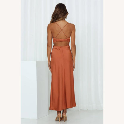 Robe de soirée élégante et fluide pour femmes – Design raffiné en tissu léger