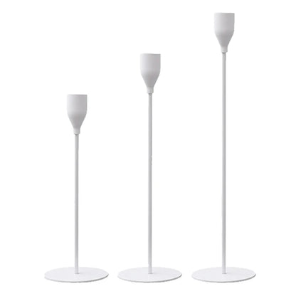 Cleo Candle Holders Set | Elegant Gold Candle Holders for Home Decor