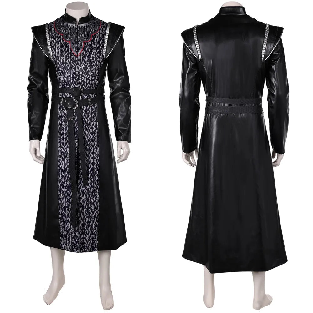 Costume de Cosplay Prince Démon Dragon pour Homme – Ensemble Complet avec Manteau, Ceinture et Sac de Taille