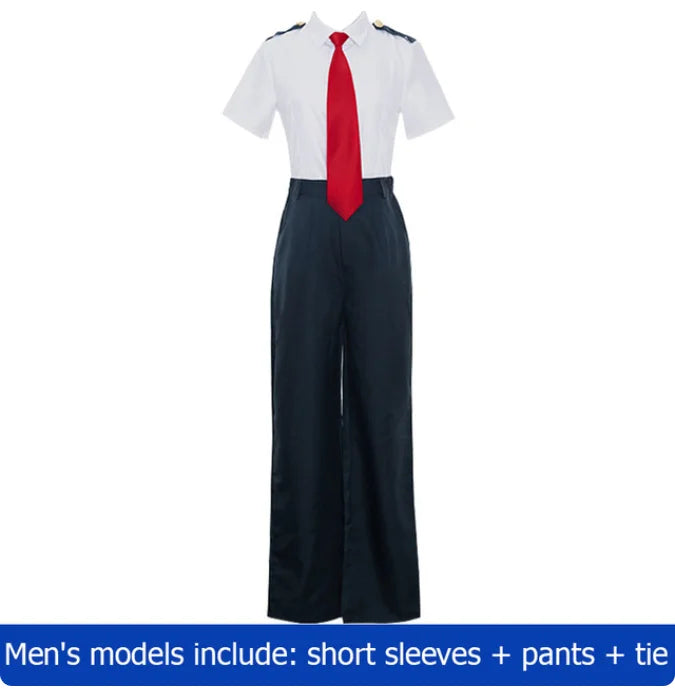 Costume de cosplay Mon Héros Académie – Ensemble uniforme scolaire avec veste, chemise, cravate, jupe ou pantalon