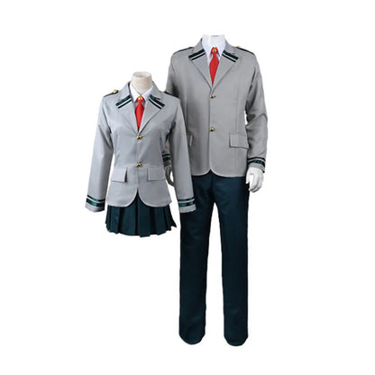 Costume de cosplay Mon Héros Académie – Ensemble uniforme scolaire avec veste, chemise, cravate, jupe ou pantalon