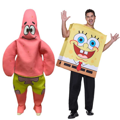 Costume de cosplay Patrick Bob l'Éponge – Ensemble unisexe pour Halloween et événements à thème
