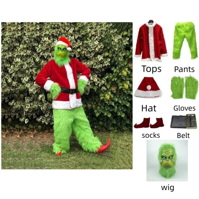 Santa Claus Costume for Adults with Complete Accessories – Ideal for Party and Cosplay