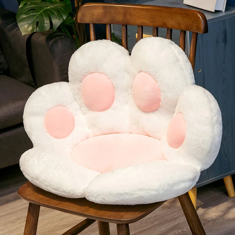 Coussin de chaise patte de chat douillet – Coussin de siège en forme de patte de chat adorable pour le confort