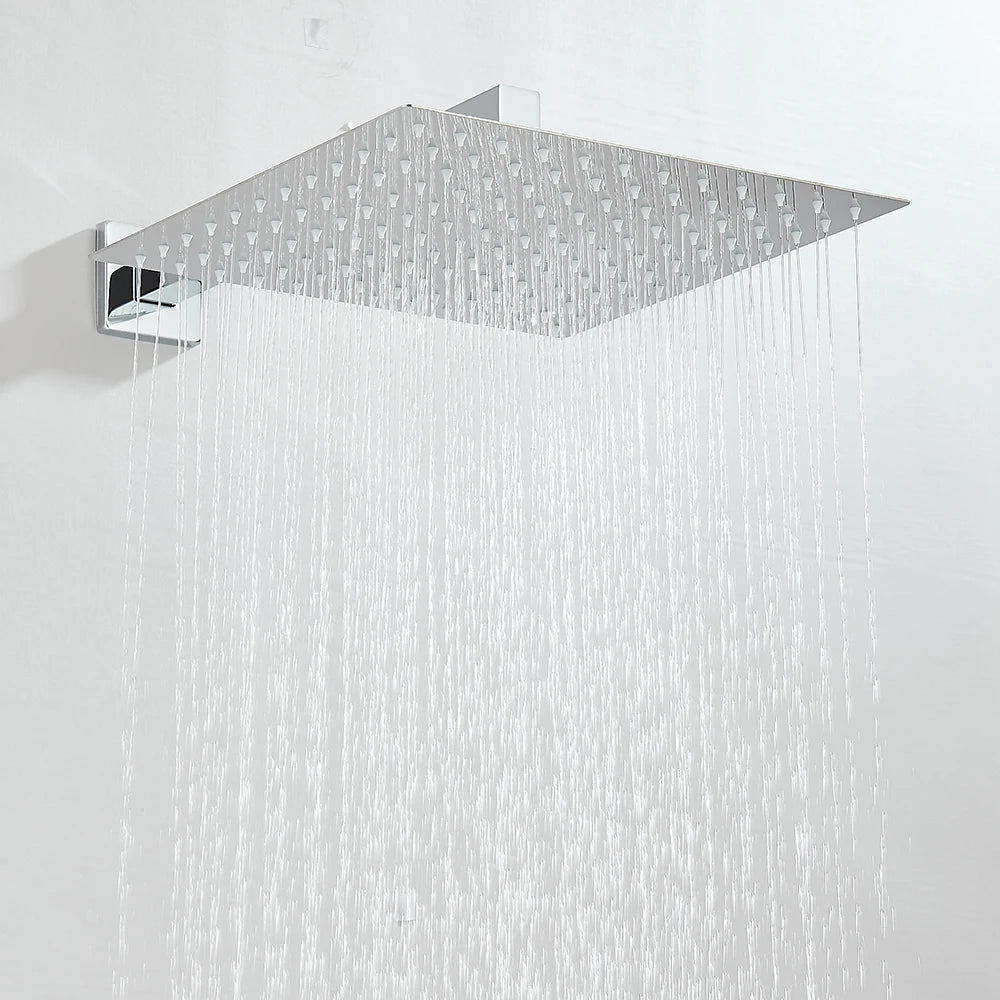 Crisp Shower Faucet System | 2-Way Rainfall Mixer with Hand Sprayer