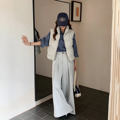 Dara Down Vest | Cropped Boxy, Lightweight Warmth