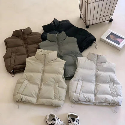 Dara Down Vest | Cropped Boxy, Lightweight Warmth