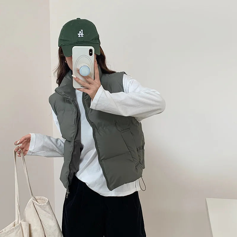 Dara Down Vest | Cropped Boxy, Lightweight Warmth