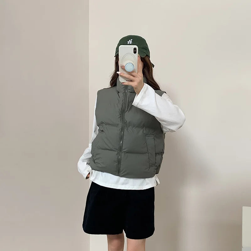 Dara Down Vest | Cropped Boxy, Lightweight Warmth