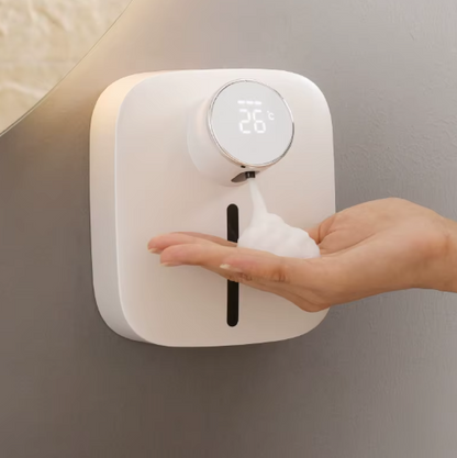 Distributeur de savon mural automatique avec capteur infrarouge – Rechargeable par USB et design sans contact