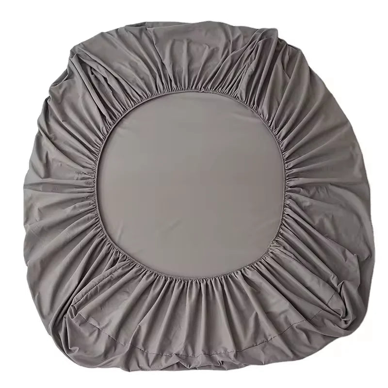 Drap-housse en coton 100 % avec conductivité argentée pour mise à la terre – Confort optimal, adapté aux lits king, queen et simple