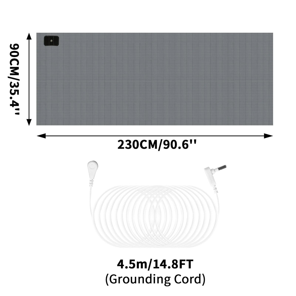 Drap de lit en coton et fibre d'argent pour un sommeil apaisant – Lavable en machine, antistatique, neutre