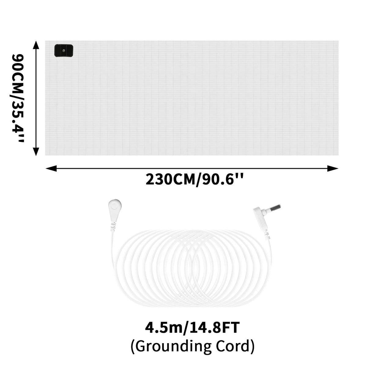 Drap de lit en coton et fibre d'argent pour un sommeil apaisant – Lavable en machine, antistatique, neutre