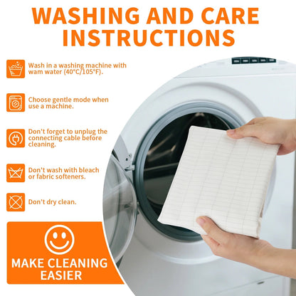 Drap de lit en coton et fibre d'argent pour un sommeil apaisant – Lavable en machine, antistatique, neutre