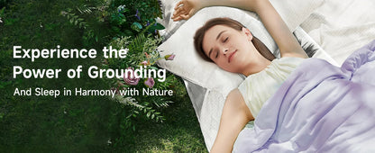 Drap de lit en coton et fibre d'argent pour un sommeil apaisant – Lavable en machine, antistatique, neutre