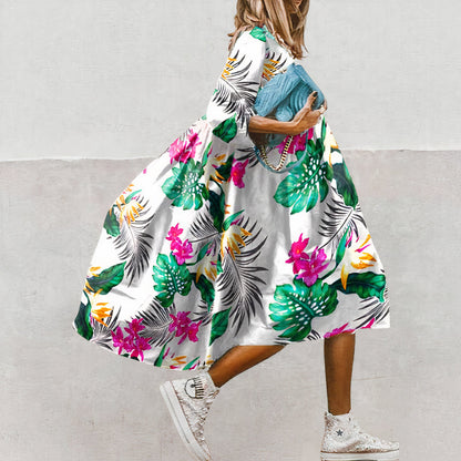 Robe d'été légère et fluide pour femme – Style élégant et joyeux pour la détente et les sorties estivales