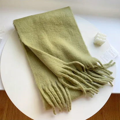 Écharpe surdimensionnée en laine douce avec franges – Accessoire d'hiver élégant 14