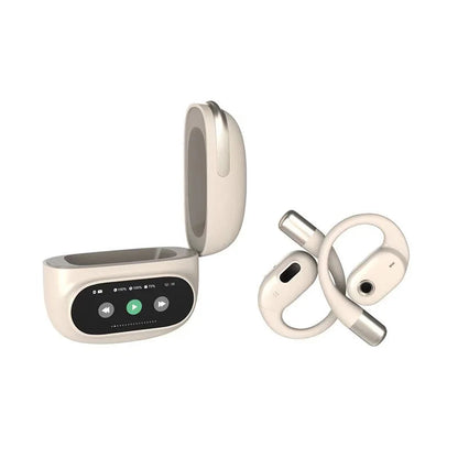 Écouteurs sans fil Bluetooth avec traduction par intelligence artificielle et réduction active du bruit – Son de haute qualité et écran tactile
