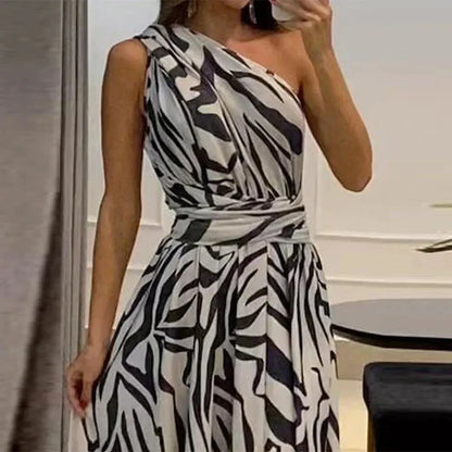 Robe longue imprimée élégante et fluide pour femmes – Tissu doux, polyvalente pour sorties et occasions spéciales