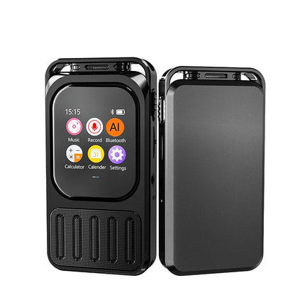 Enregistreur vocal Bluetooth à intelligence artificielle avec écran tactile 2,01 pouces et batterie de 1200 mAh – 79 heures d'enregistrement