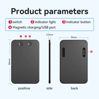 Enregistreur vocal intelligent portable avec mémoire de 8 Go à 128 Go et traduction multilingue