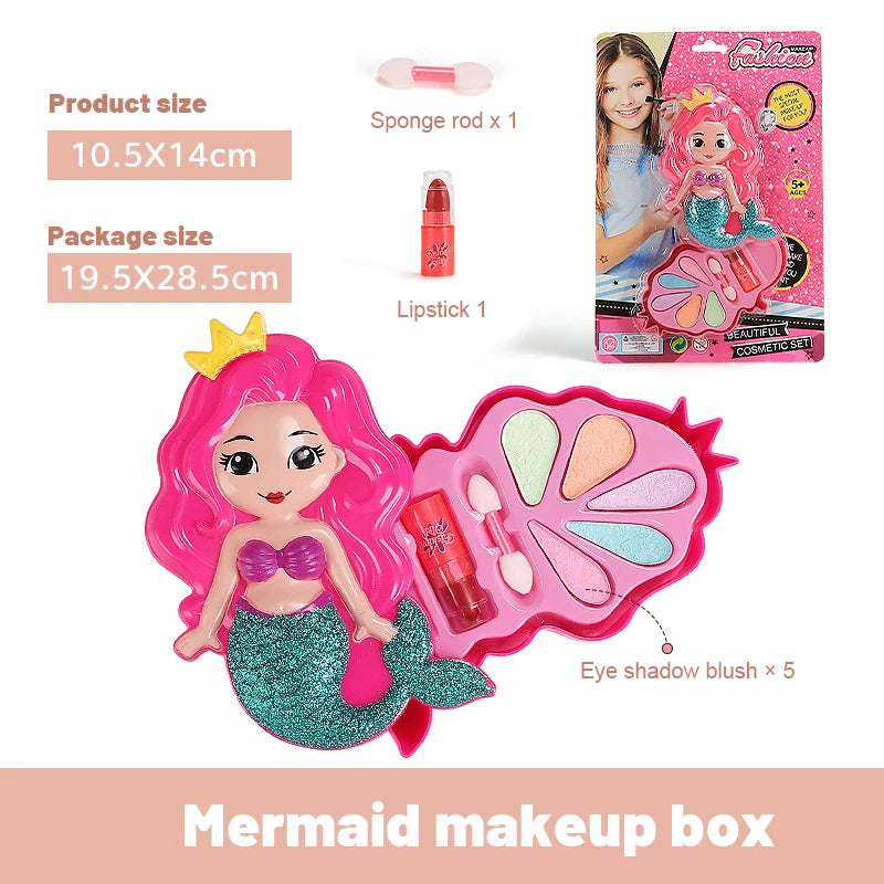 Children's Makeup Toy Set – Simulation Kit with Lipstick and Eyeshadow in Safe and Durable Plastic