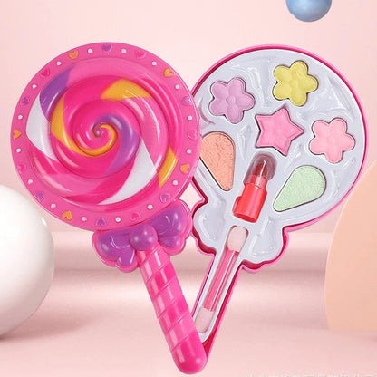 Children's Makeup Toy Set – Simulation Kit with Lipstick and Eyeshadow in Safe and Durable Plastic