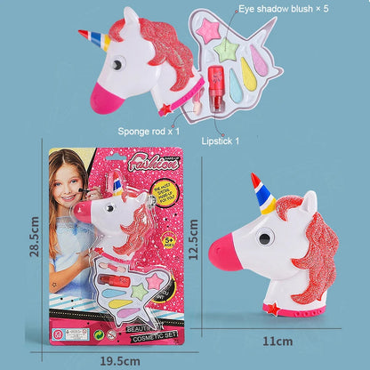 Children's Makeup Toy Set – Simulation Kit with Lipstick and Eyeshadow in Safe and Durable Plastic