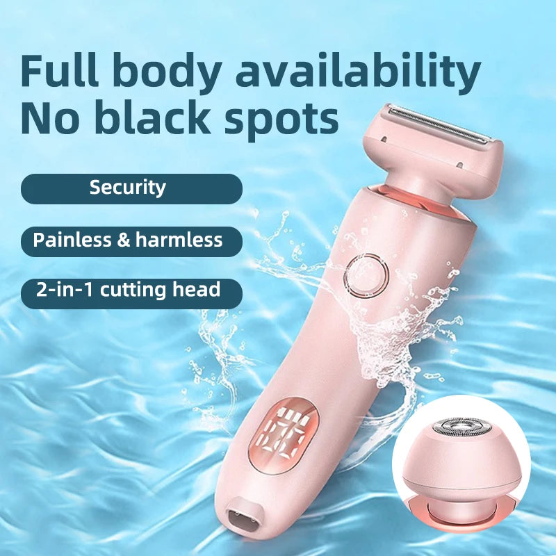 Épilateur étanche rechargeable par USB pour une épilation douce et pratique – Compact et léger pour le visage et le corps