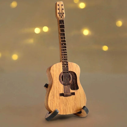 Étui en bois naturel pour médiators – Compact et pratique, capacité jusqu'à 8 médiators, idéal pour musiciens