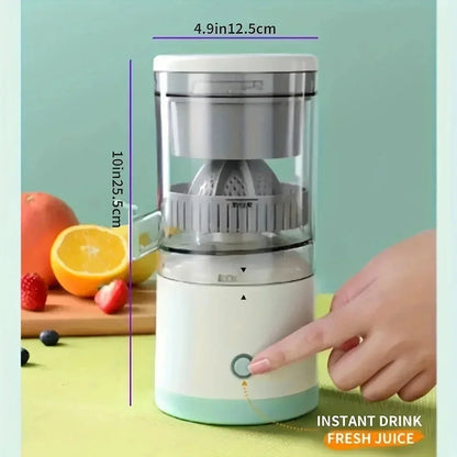 Extracteur de jus électrique portable USB pour agrumes - 400 ml, conception en spirale, séparation des résidus