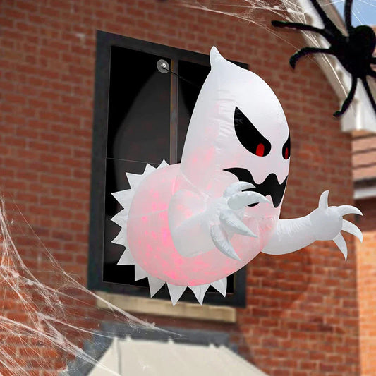 1.4 m Inflatable Halloween Ghost with LED Lights – Spooky Outdoor Decoration